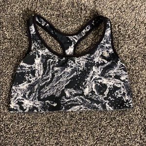 CHAMPION BLACK MARBLE SPORTS BRA